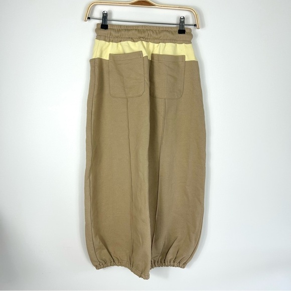 KIJUN NEO-STANDARD WILD ROSE JERSEY SKIRT BEIGE SIZE S KOREAN BRAND - Picture 9 of 13